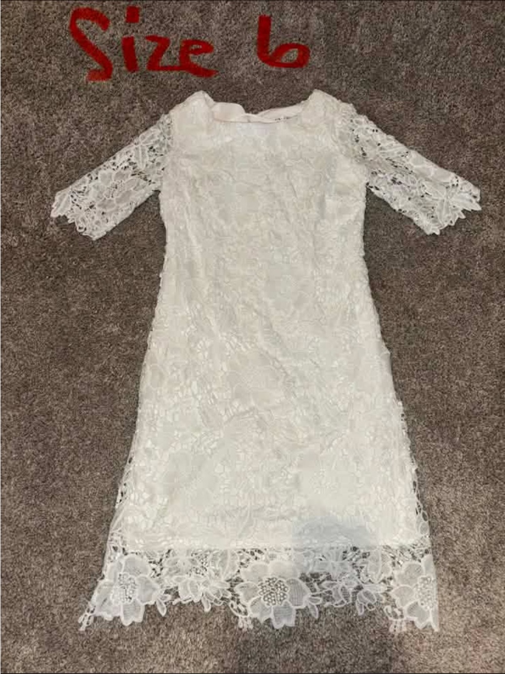 White Lace Sheath Dress - Elegant Women's Dress